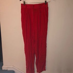 80’s style red pants